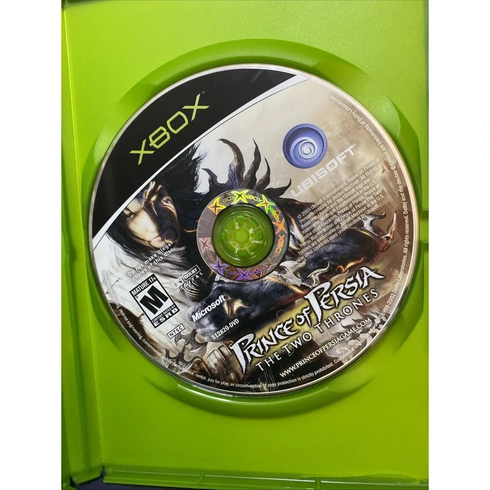 Prince of Persia: The Two Thrones Original XBOX CIB Complete in Box Very Good